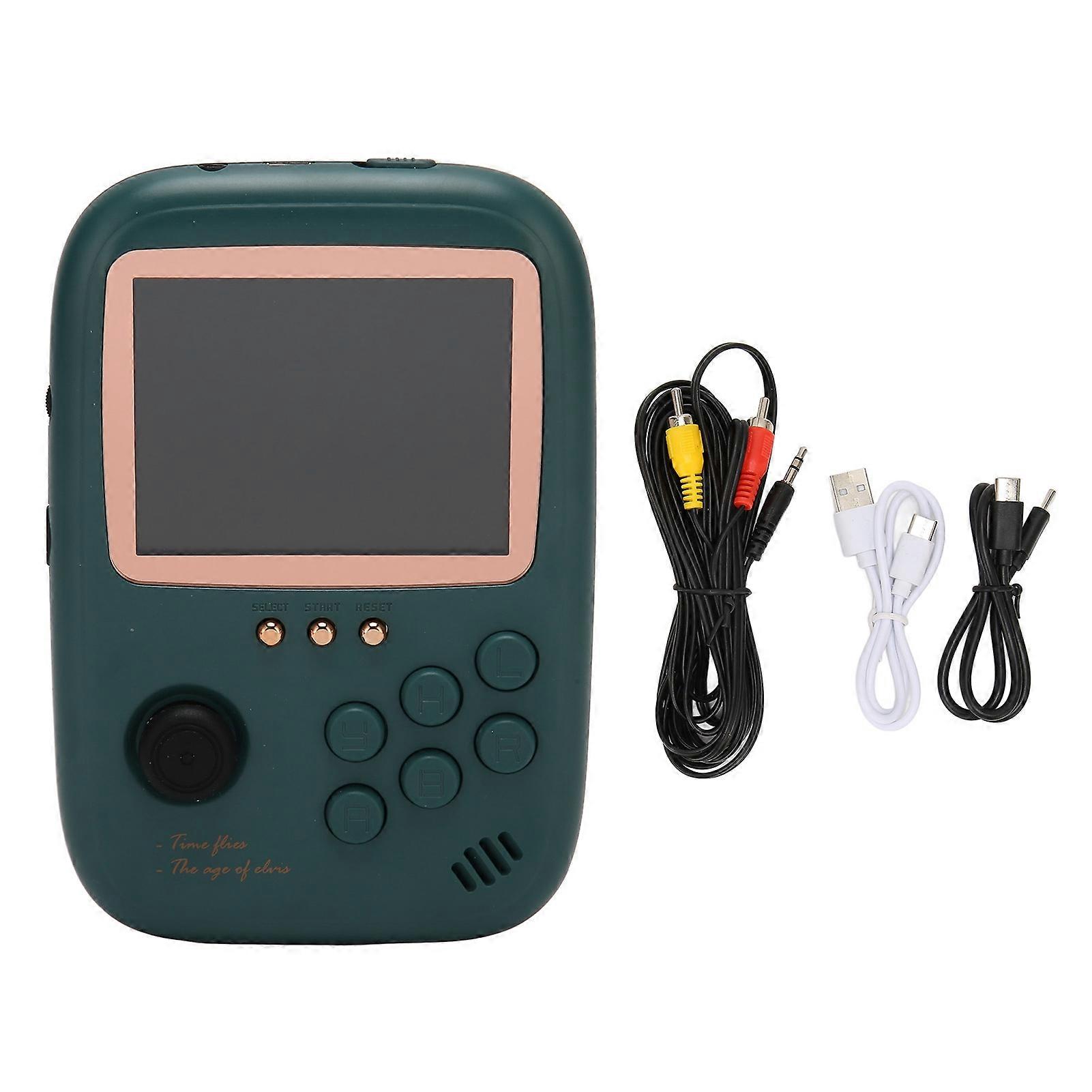 Handheld Game Console Rechargeable Support AV Output Portable Retro Gaming Console with 32G Memory Card for Kids Adults NO.2430