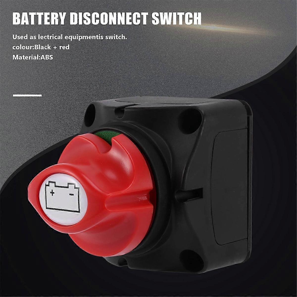 12V Battery Disconnect Rotary Switch Cut On/Off Set Waterproof Marine Switch for Car SUV RV Marine Boat