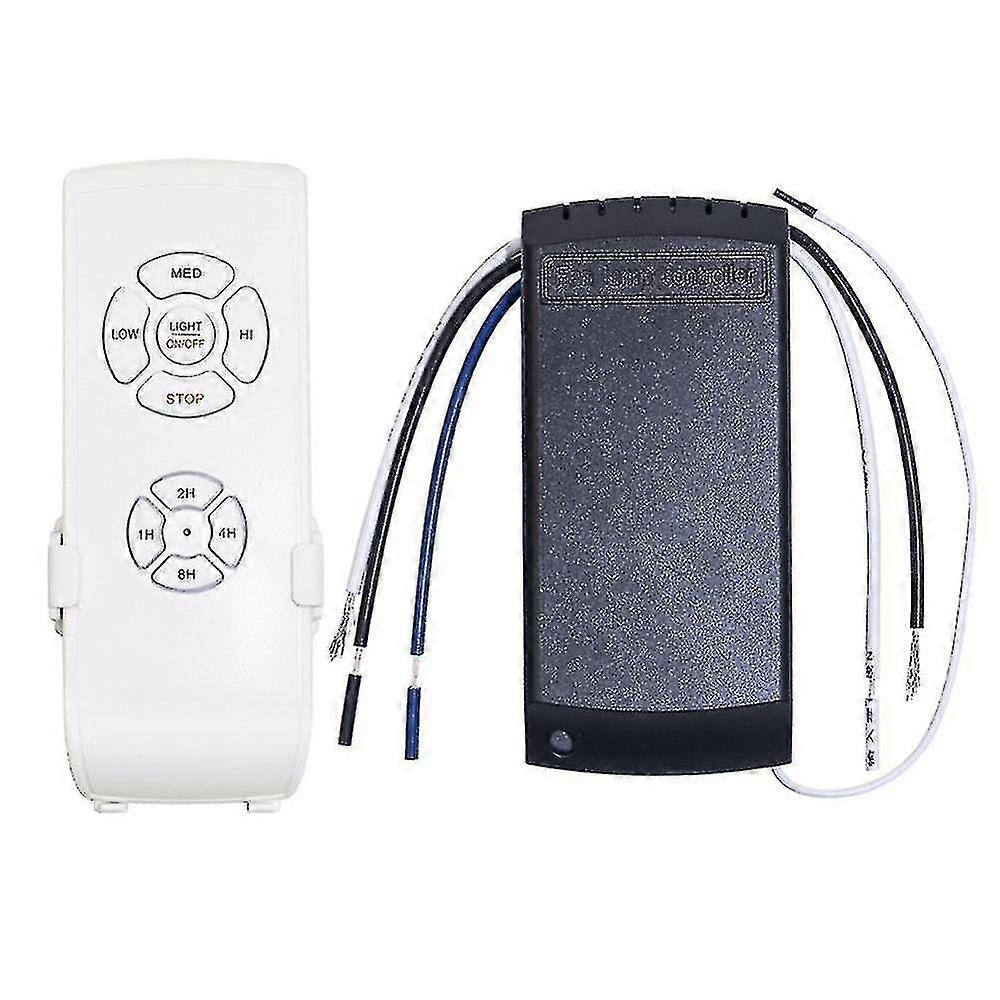 Universal Ceiling Fan Lamp Remote Control Kit Ac 220v Timing Setting Switch Adjuste Wind Speed Tran