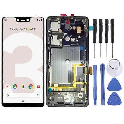 Replacement Screen Display for Google Pixel 3 XL Digitizer Full Assembly with Frame