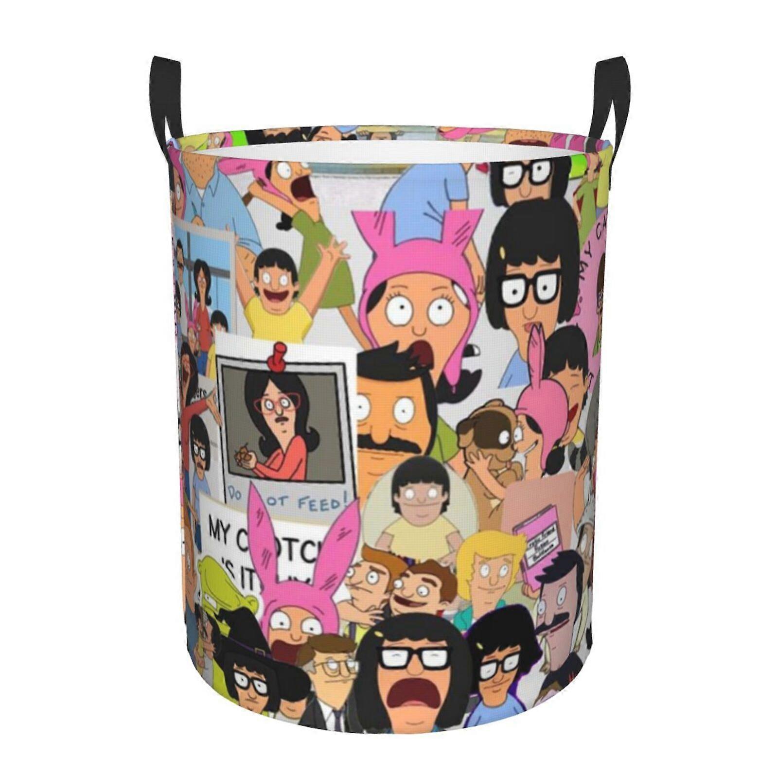 ボブ'sバーガーサーキュラーハンパーランドリーバスケット汚れた服バスケット収納バスケット家庭用バスルーム用スモールSYS24920