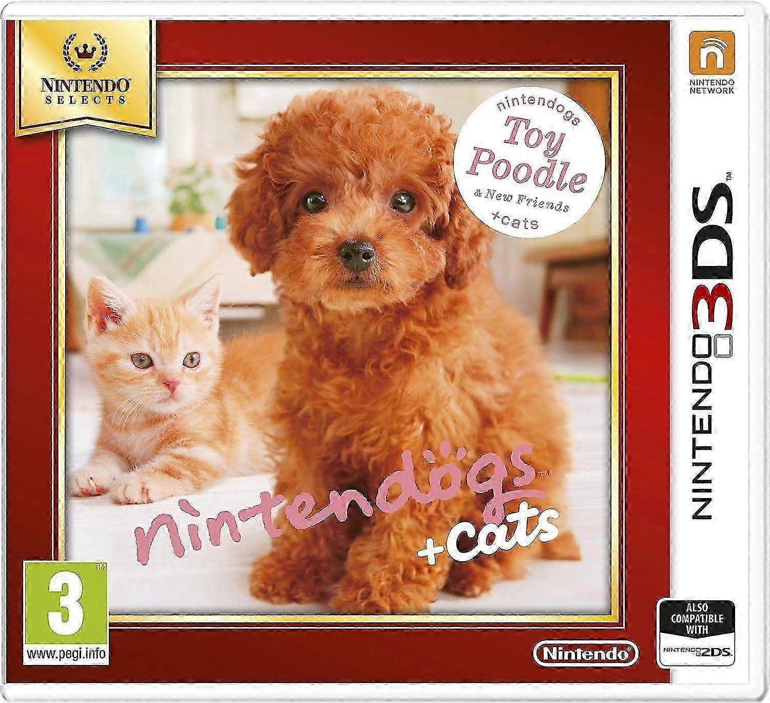 Nintendogs and Cats 3D Toy Poodle (Selects) 3DS Game