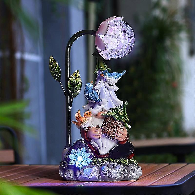 Garden Mile Zonne-energie Buiten Licht Standbeeld, LED Tuin Ornament Met Veelkleurige Lichten, Nieuwigheid Zonne-verlichting, Dier Ornamenten Decoratie (Fairy Garden Mile Zonne-energie Buiten Licht Standbeeld, LED Tuin Ornament Met Veelkleurige Lichten, Nieuwigheid Zonne-verlichting, Dier Ornamenten Decoratie (Fairy