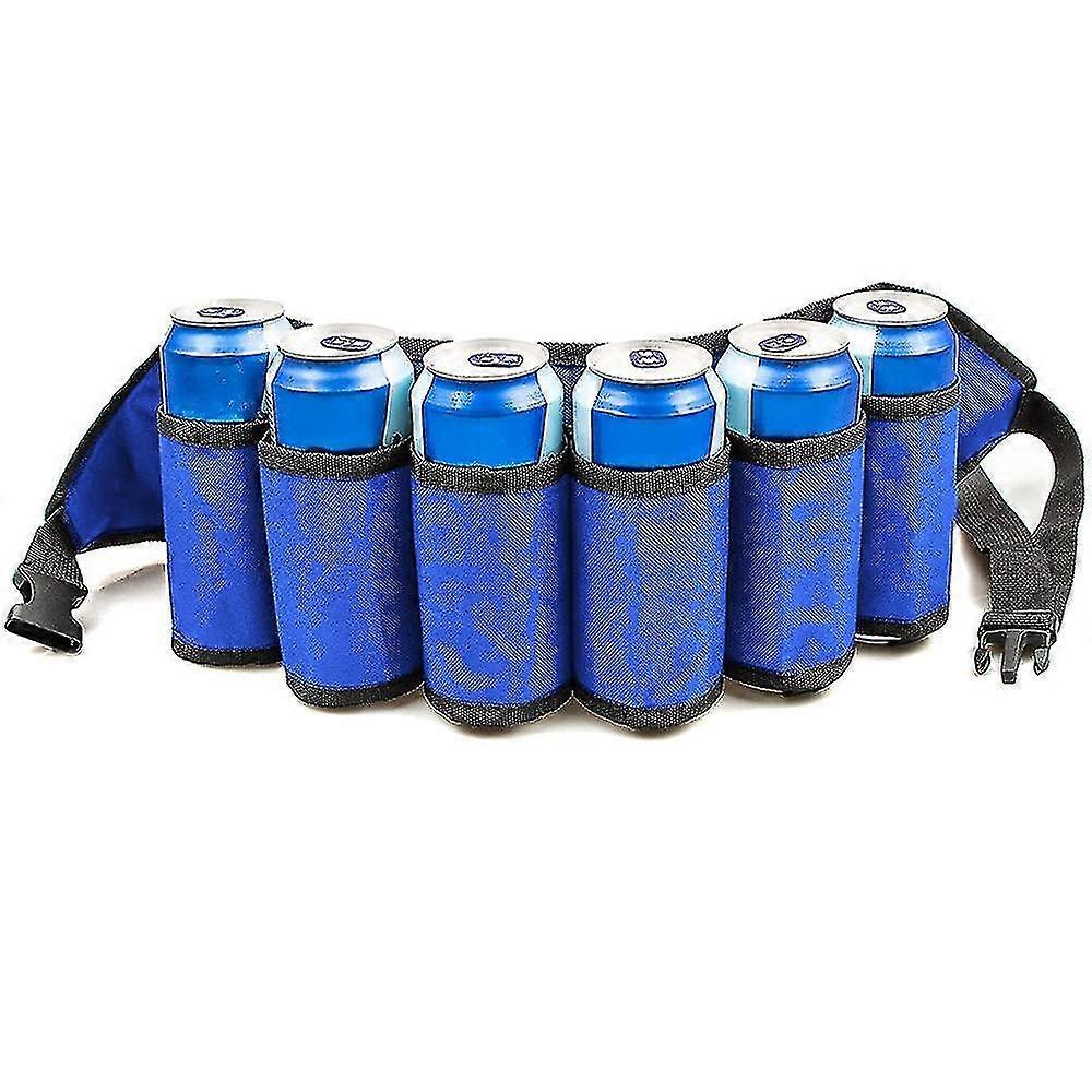 Beer Belt - Tough Insulated Holder - Adjustable Waist Strap With Buckle - Hidden Zipper Pocket, 3 Colors To Choose From - Fun