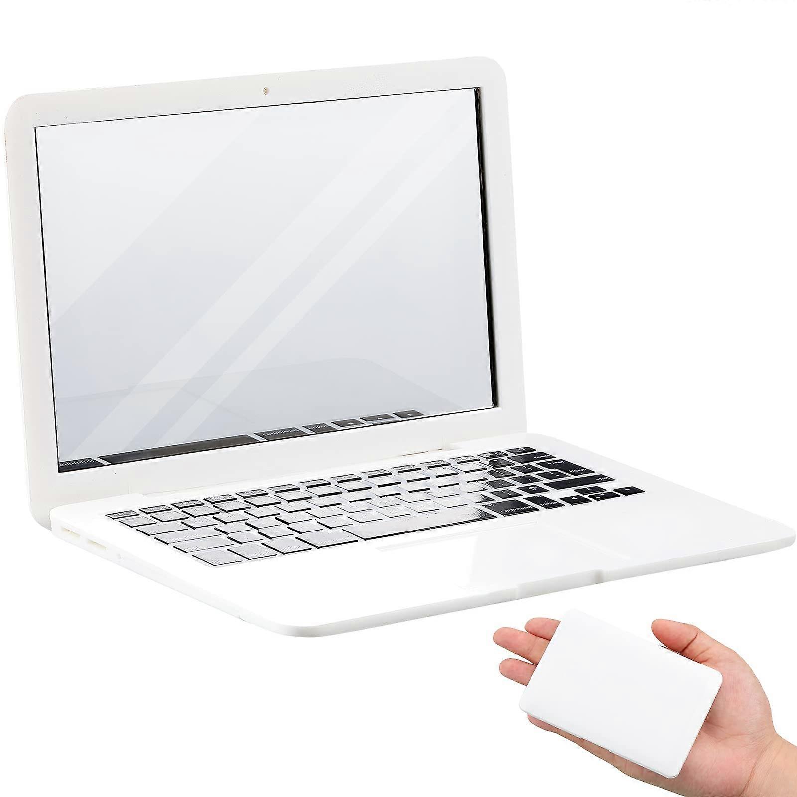 Mini Miroir Ordinateur Portable En Forme De Laptop – Jouet Pour Chat Et Déco Poupée