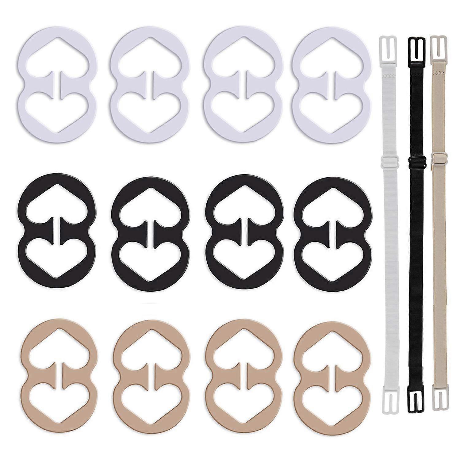 12 Pcs Bra Strap Clips, Bra Clips and Bra Straps Holder , Conceal Straps, Cleavage Control