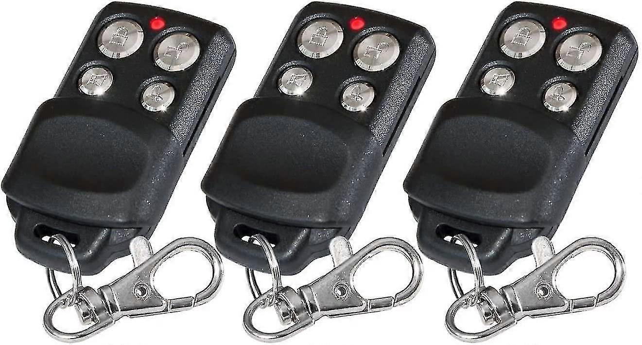 3pc 433.33 Mhz Rolling Code Replacement Remote Controls