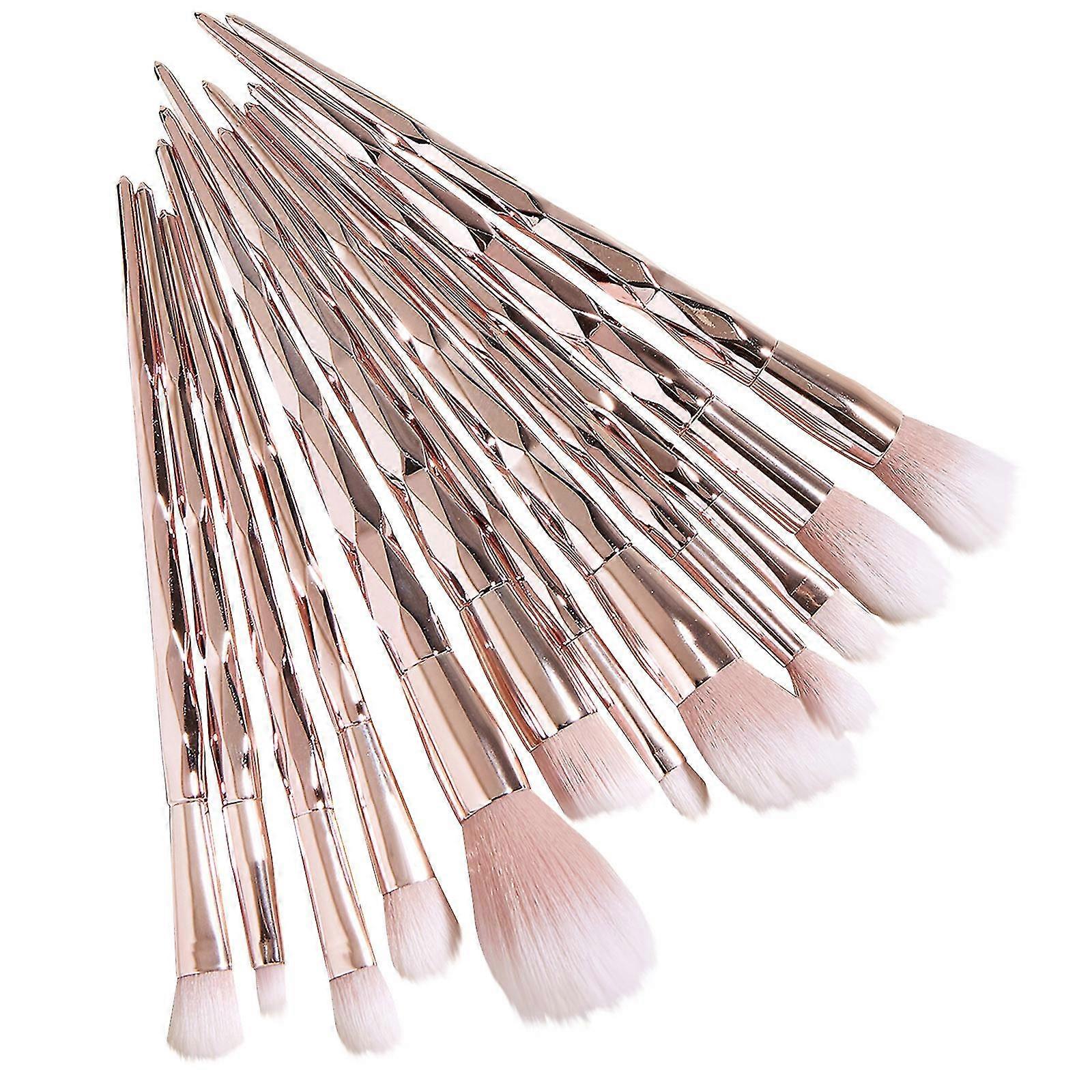 12 Makeup Brushes Set Pattern Foundation Brush Eye Shadow Brush Eyelash Brush Makeup Tool