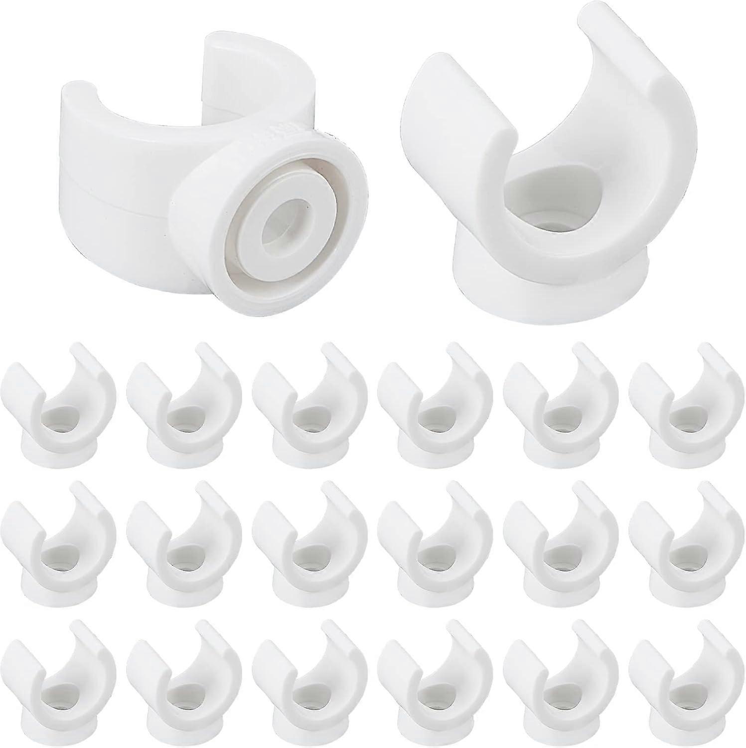 4/5-Inch U-Hook PEX Holder TV Tray Replacement Clips PVC Water Pipe Clamps Talon Clamps Pipe Support Fit for 15.5mm OD Pipe Plastic Socket to Fix Corr