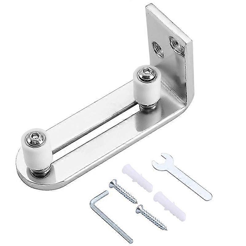 Σύγχρονος συρόμενος οδηγός πατωμάτων πορτών αχυρώνα χρωμίου διευθετήσιμος τοίχος κυλίνδρων διαμονής τοποθετεί το σύστημα για όλη την πόρτα μεγέθους