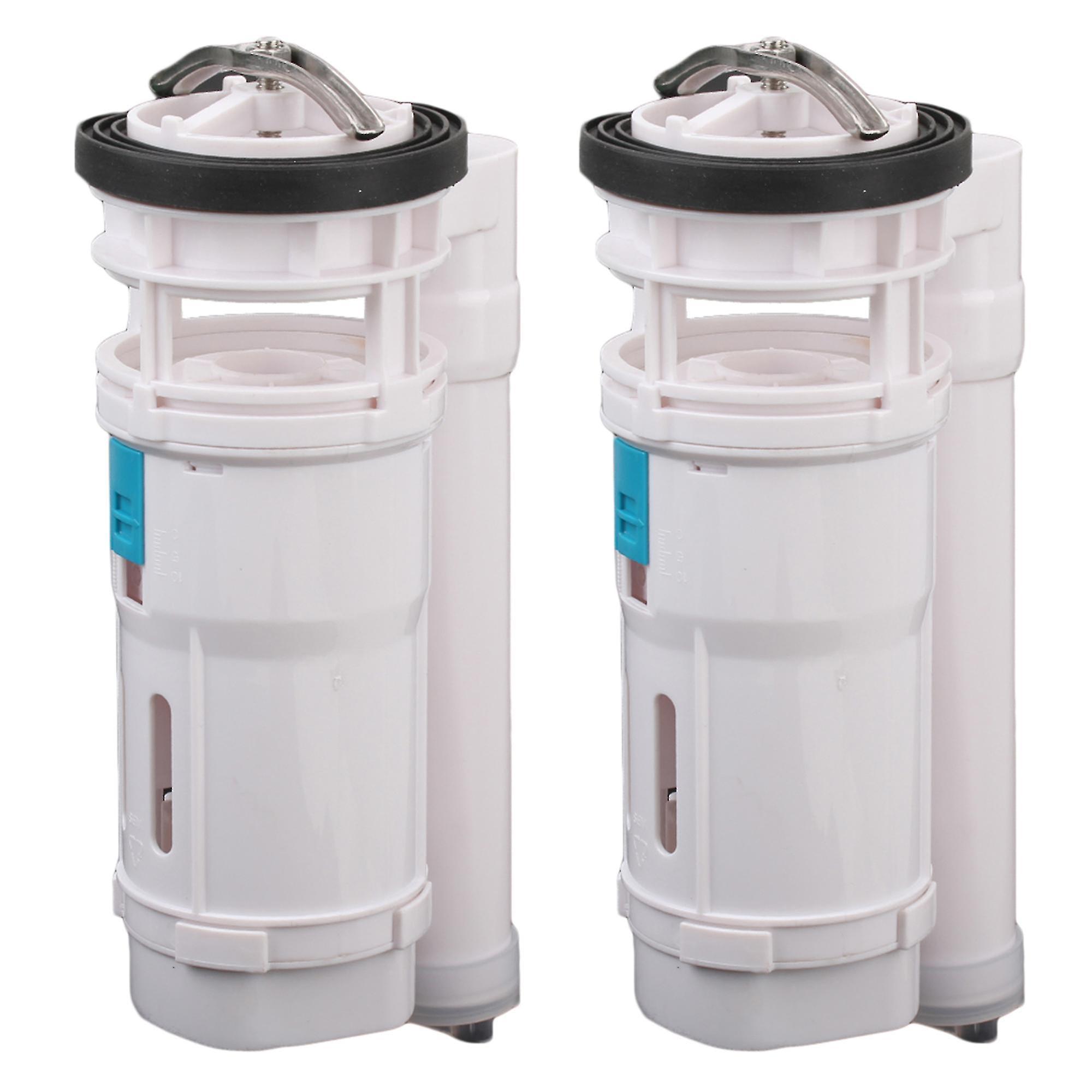 Toilet Tanks 2x Toilet Fill Valve Push Button 21cm Replacement Part With Box White