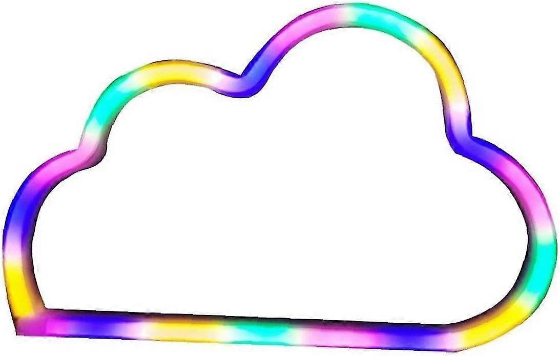 سحابة ضوء النيون علامة لديكور الجدار ، البطارية أو USB تعمل بالطاقة أدى سحابة ضوء لغرفة النوم والمعيشة