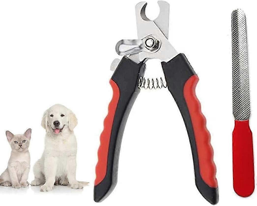 Klosaks for hunder, katter og små dyr, kloklippere, rustfritt stålblader Klokutter med sikkerhetsvakt, spiker