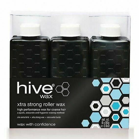 Hive Of Beauty 专业沙龙超强力滚筒卫生蜡盒 80 克 x6
