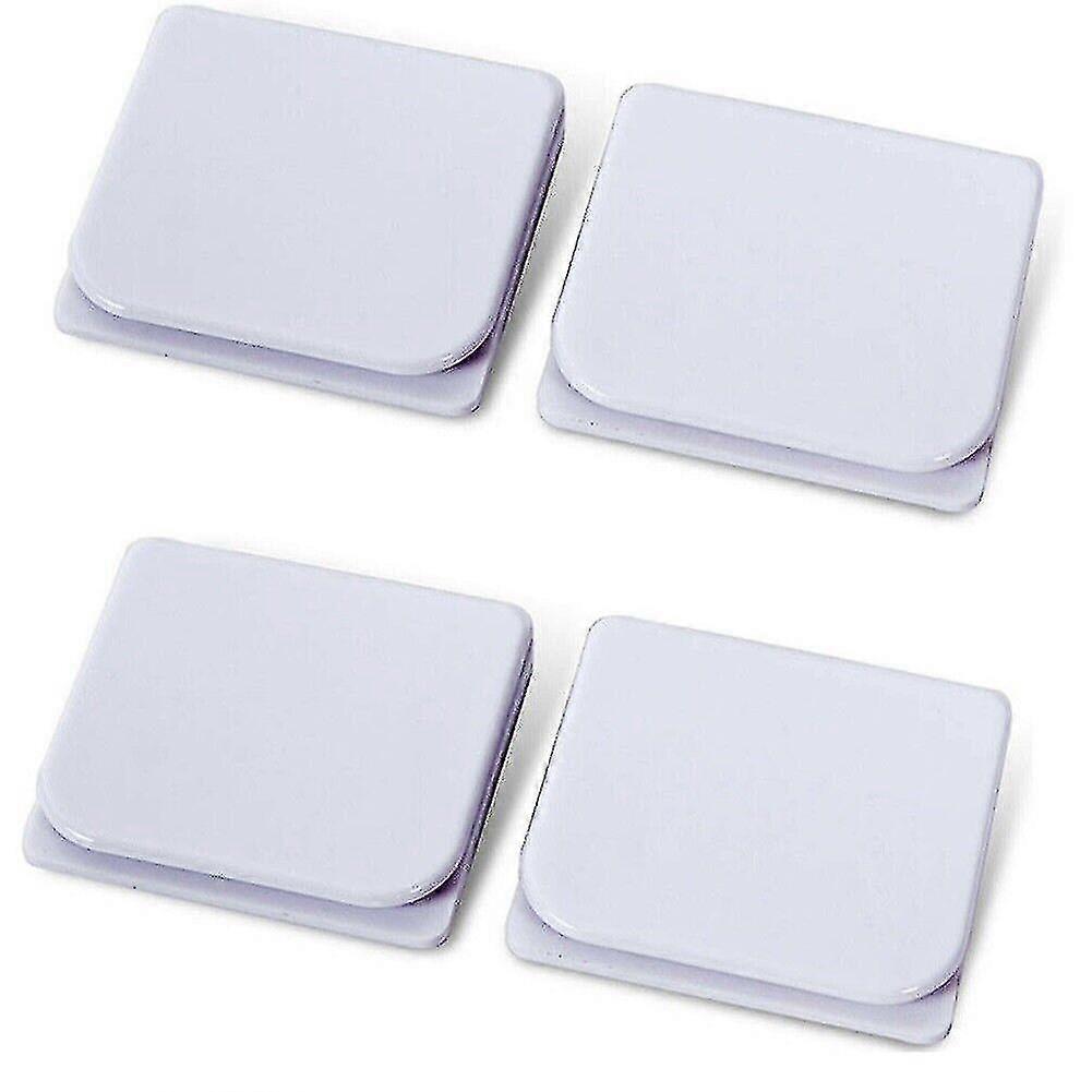 4pcsシャワーカーテンアンチスプラッシュクリップ固定クランプバスガードホームバスルーム