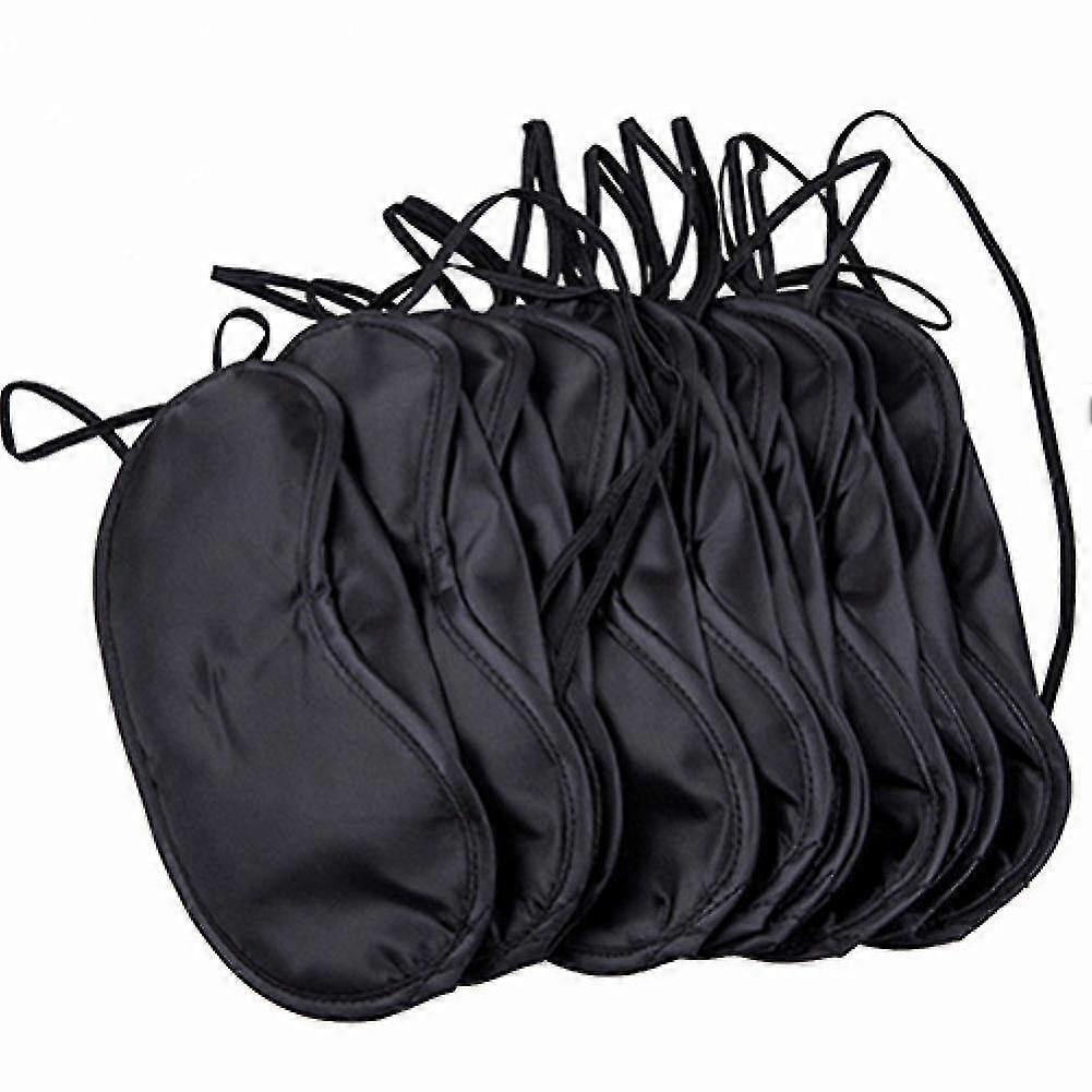 Lot de 10 masques de sommeil confortables pour les yeux, cache-yeux, bandeau pour la nuit, aide au voyage, masque de sommeil, bandeau pour les yeux