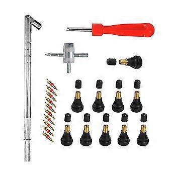 Tire Valve 23 Pieces - Car Tire Valve Rubber Autos Valve Cap with Remover Tool