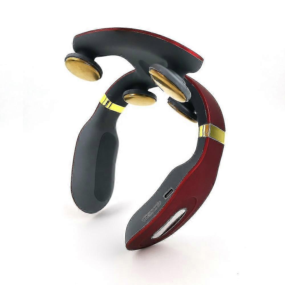 Uシェイプミニ電気 Ems スマートネックマッサージャー加熱機能付き