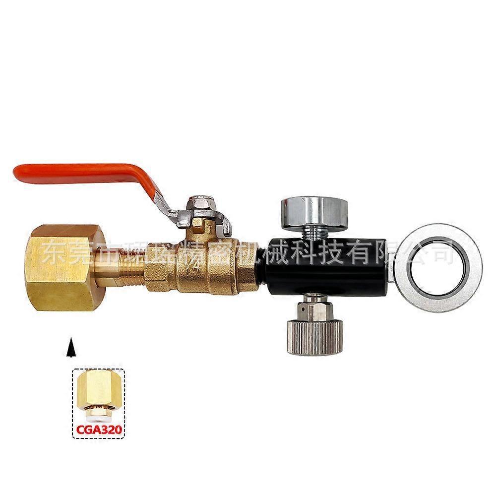 Sodastream DUO/Terra/Art Soda Bottle Inflation Connector With Pressure Gauge Large To Small SSZFV