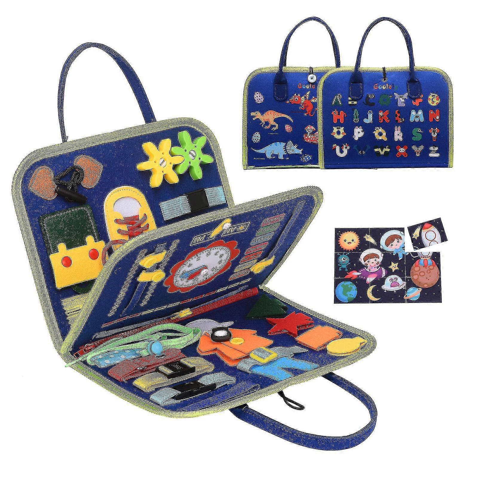 早期教育のおもちゃ忙しいボードインテリジェンス1-3幼児の幼児用メザニン付き木製スキル 赤ちゃん就学前の子供のための