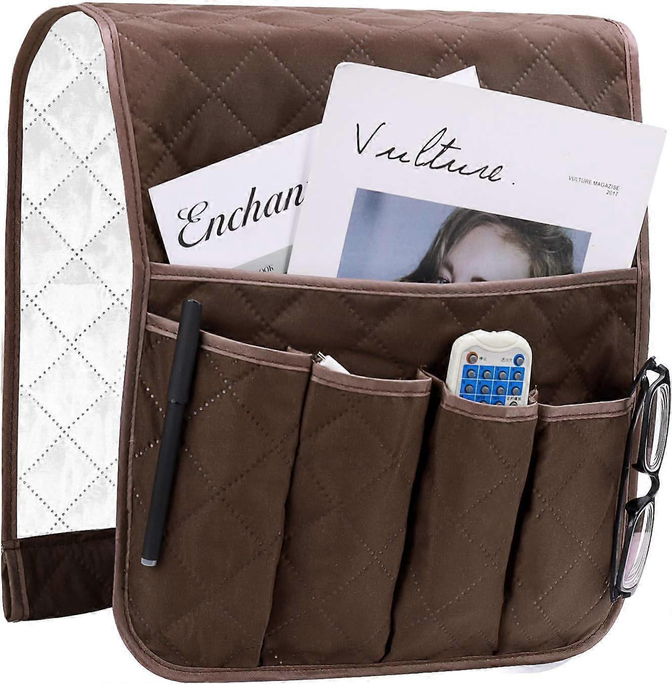 Armchair Armrest Organizer | Sofa Chair Protector Cover | Space Saving Hanging Pockets