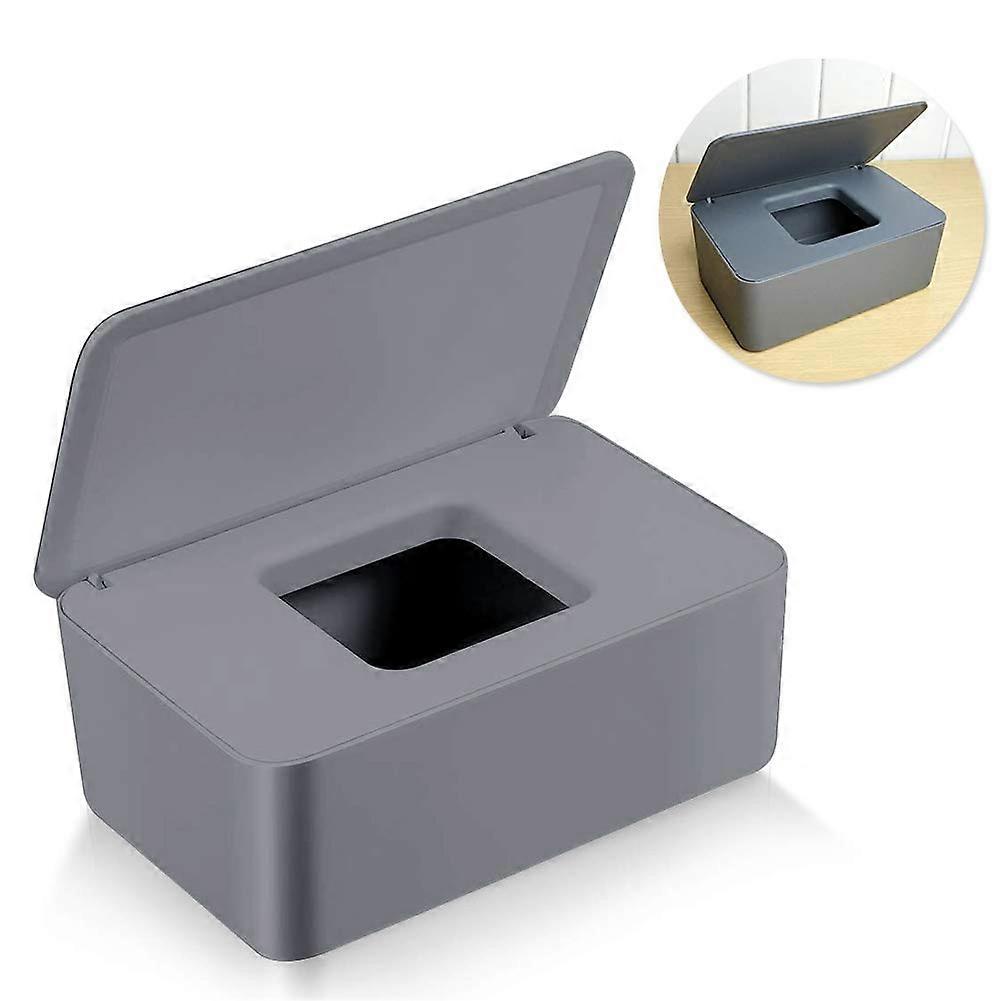Moderner Desktop-Taschentuchboxhalter, Gesichtstuchspenderbox, Abdeckungshalter Servietten-Organizer Vergrößerte Kapazität Nasstuchbox mit Deckel versiegelt Rectangu
