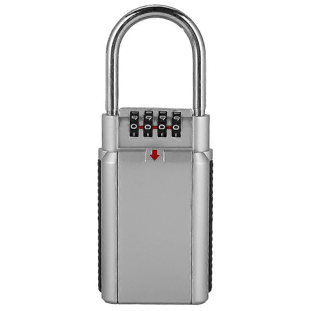 Metal Password Padlock Key Safe Storage Lock Box Lockbox