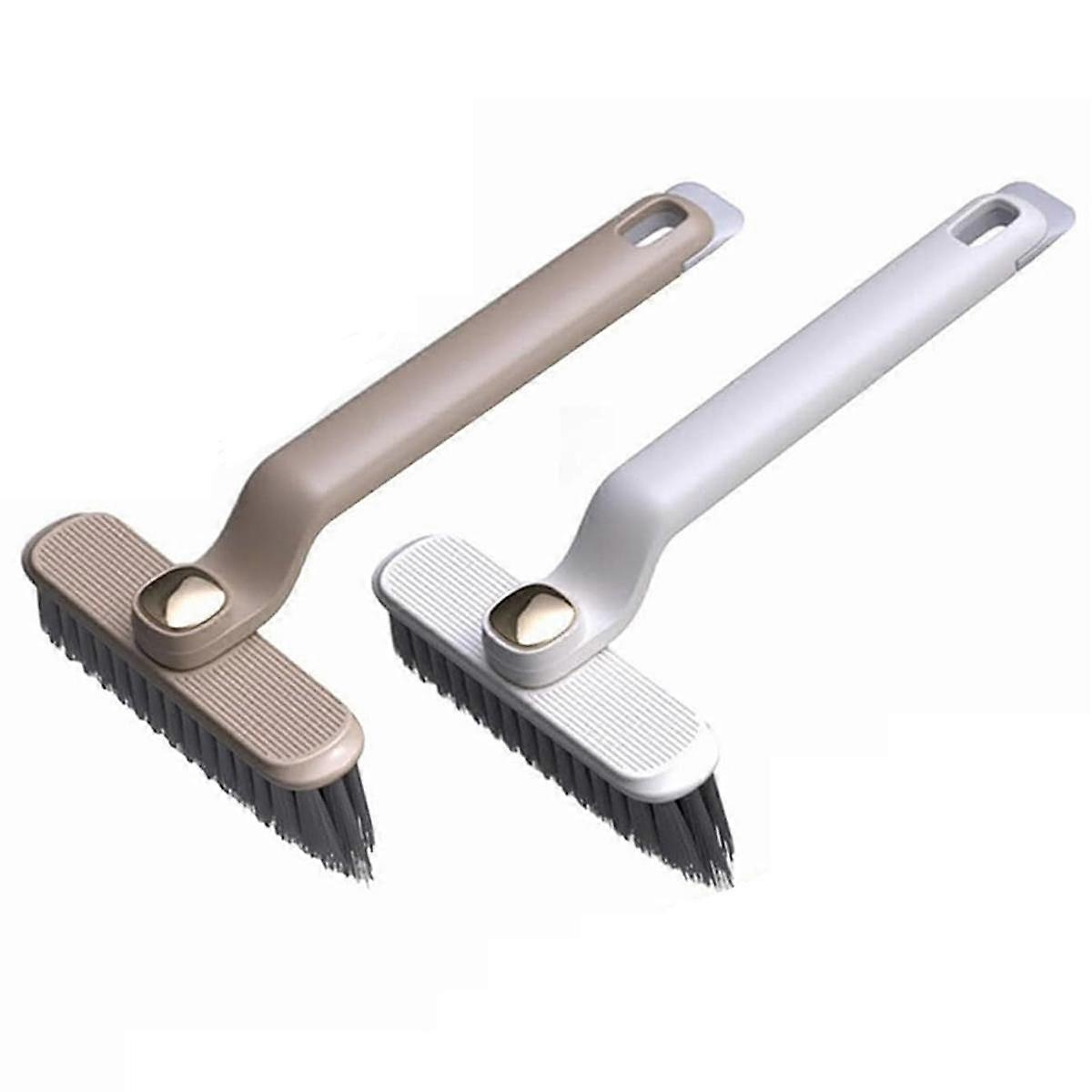 2Pcs Multi-Function Rotating Crevice Cleaning Brush,360 Degree Rotating No Dead Corners Hard Bristle Crevice Brush B