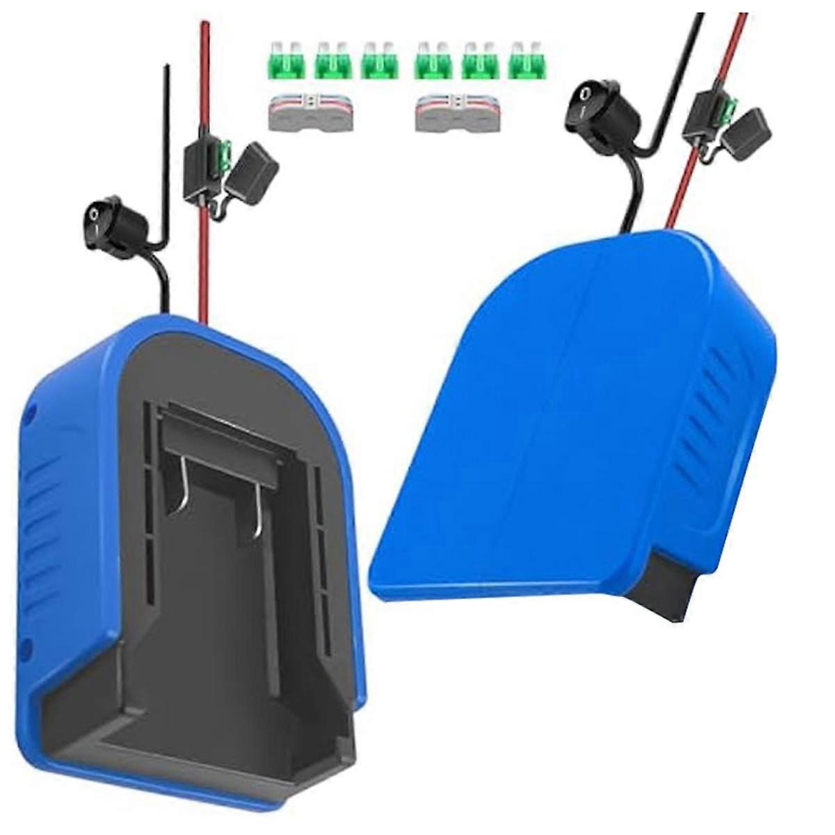 2Pcs Power Wheel Battery Adapter for 24V Max Battery Adapter Converter Kit 14 AWG Wire with Fuse & Wire Terminals
