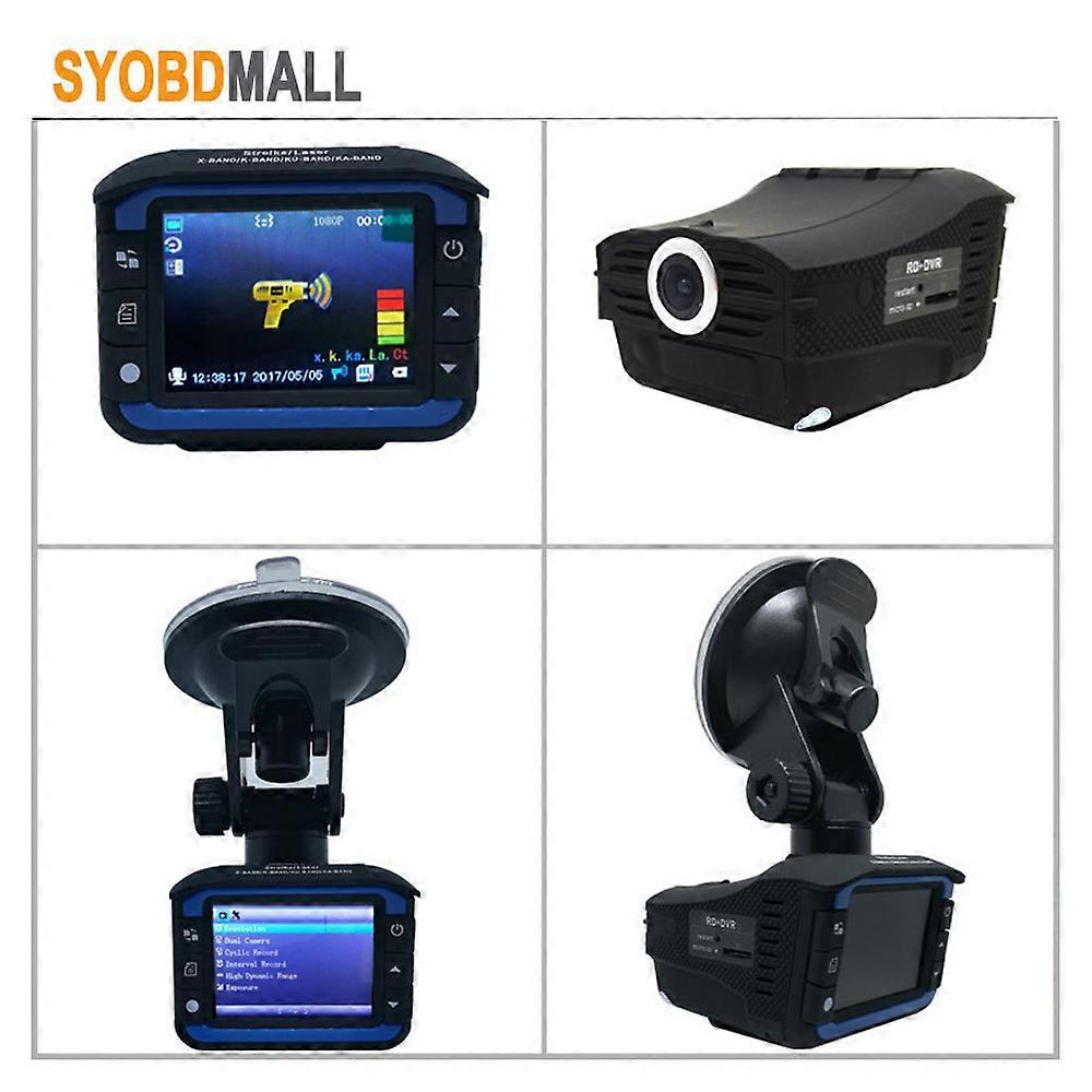 2.0 Inch DVR Camera Car Detector Radar 2 in 1 Dash Recorder 360 Full Band Anti Laser Radar Detectors Russian And English Version
