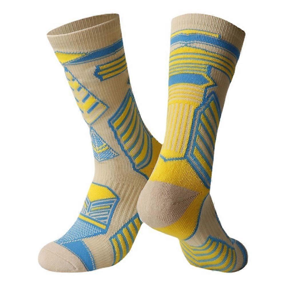 Basketball Socks Cushioned Crew Moisture Control Thickened for Hiking Running