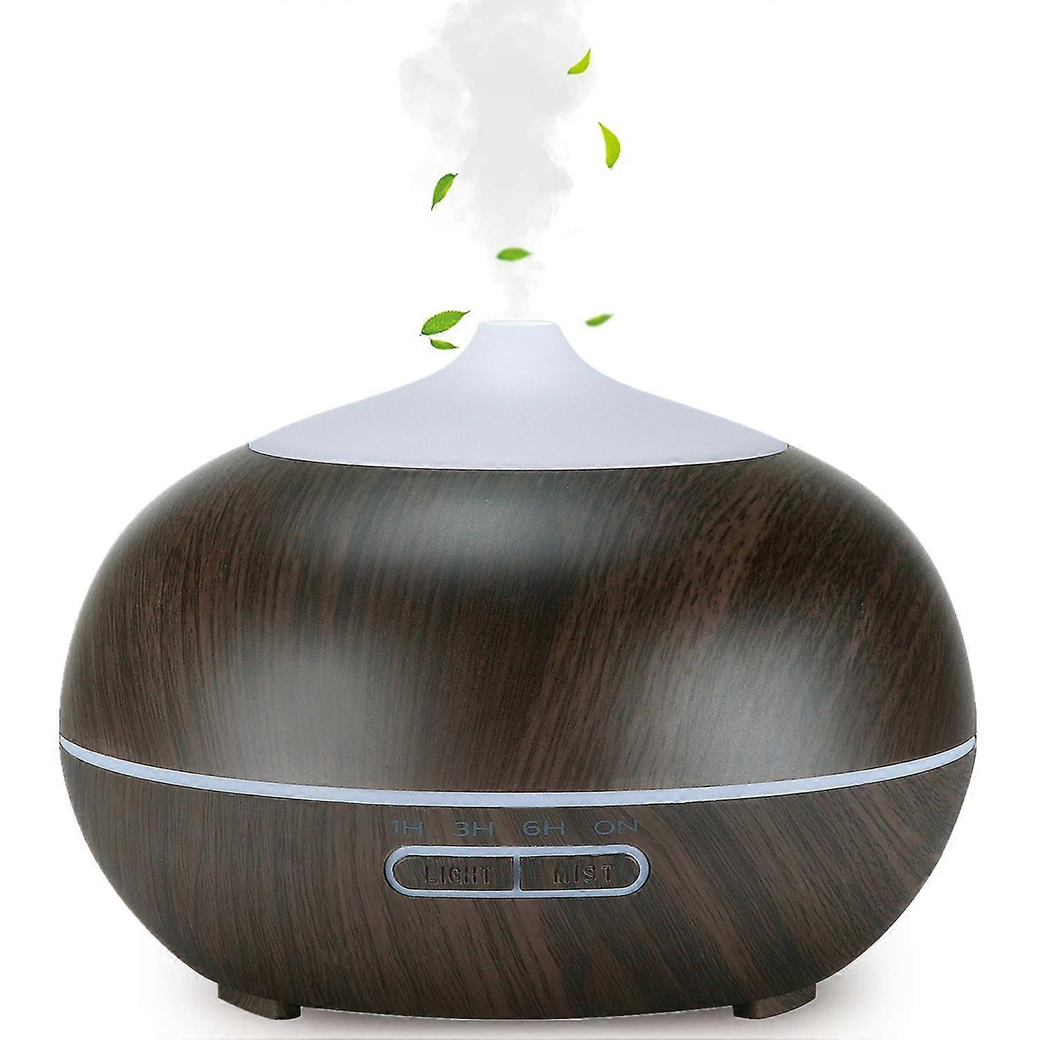 400ML Essential Oil Diffusers Ultrasonic Aroma Diffuser Humidifier Cool Mist,Waterless Auto-Off,7 C
