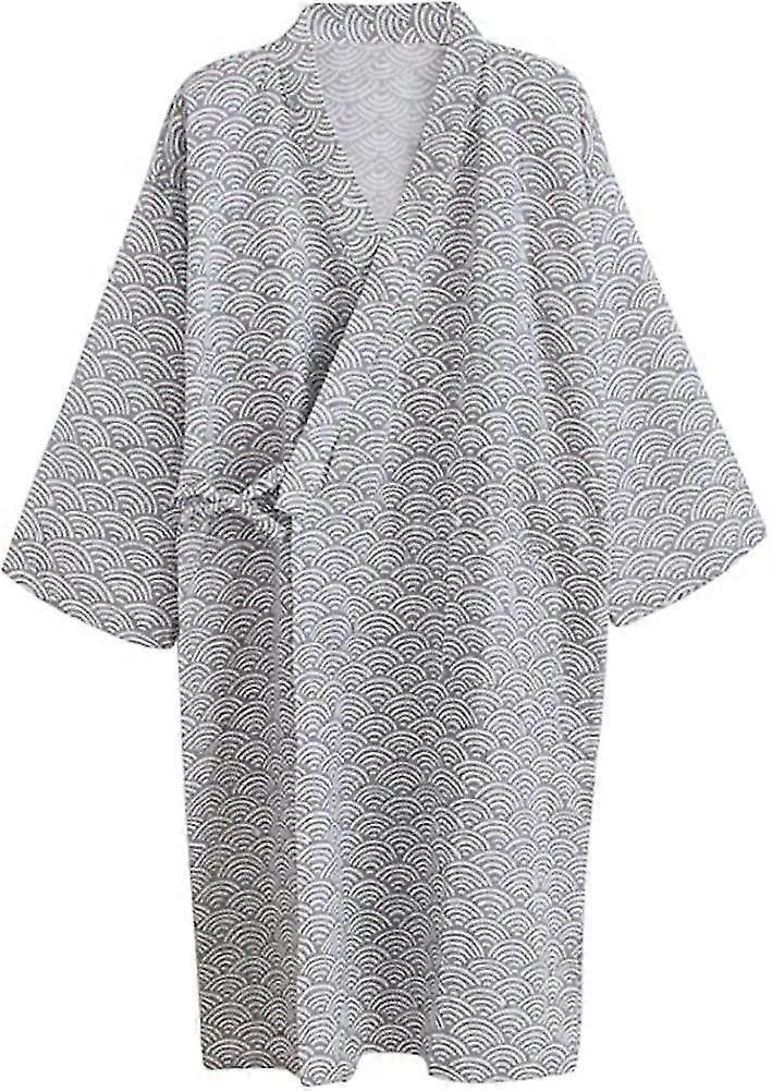 Kimono de algodón Bata Abrigo Albornoz Bata Pijama Camisón Yukata