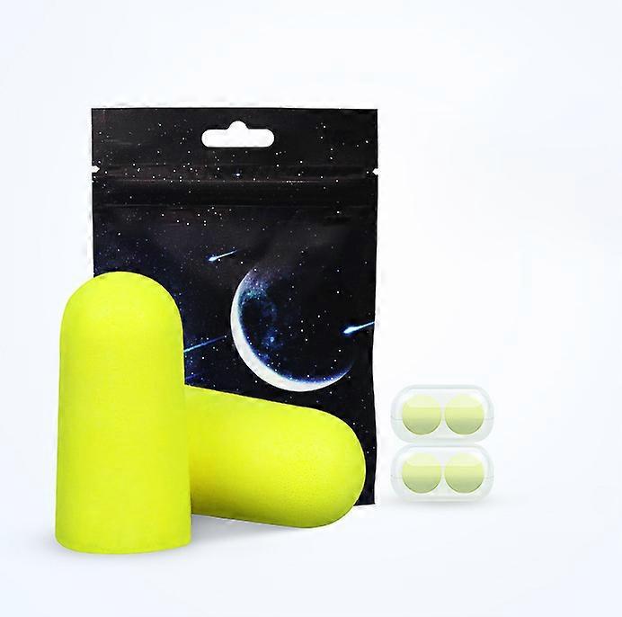 2 Pairs Sleep Earplugs, Noise Canceling Earplugs, Noise Canceling Design, Super Soft Reusable Soft Foam Earplugs, Suitable for Travel, Concert, Study,