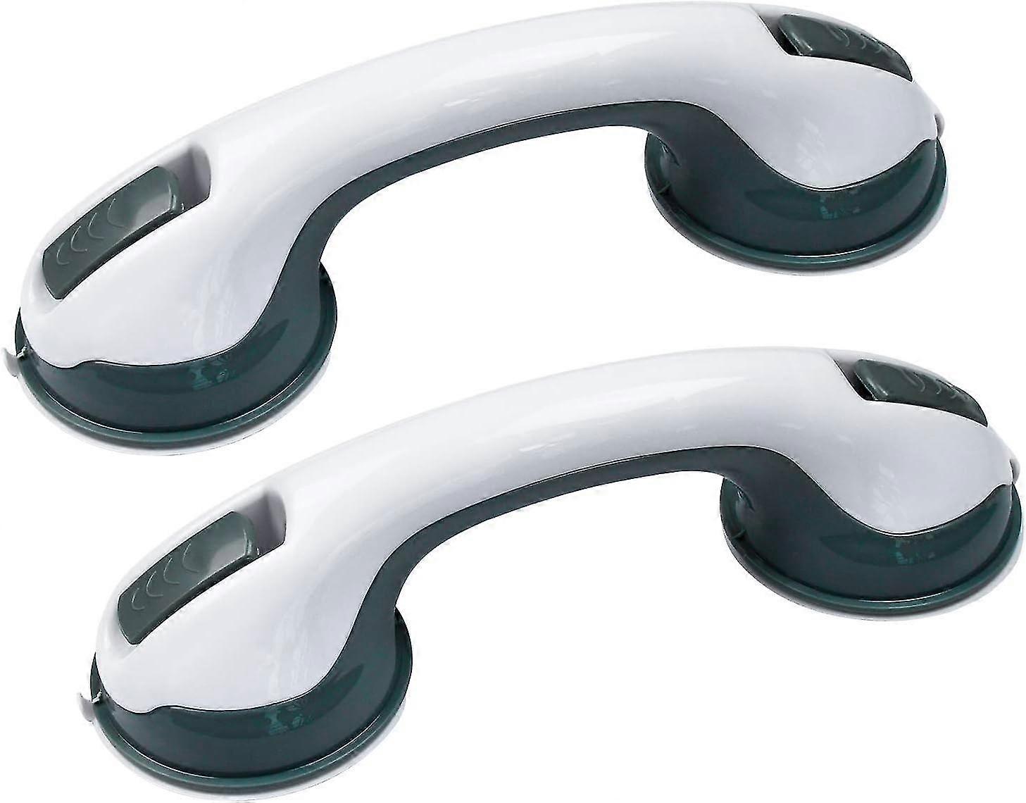 Ridder Bath Handle 30cm - White Coated Steel, Non-Slip Grip For Tub Safety