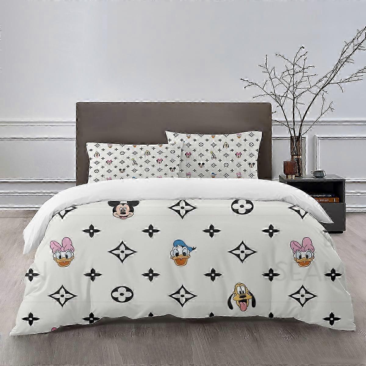 o2706 Bed Sheets Mickey Mouse Bedding Se Bed Cartoon Duvet Cover Lightweight3 Piece Bet Set   (1 Duvet Cover and 2 Pillowcases) Bed Sheets  fg2706