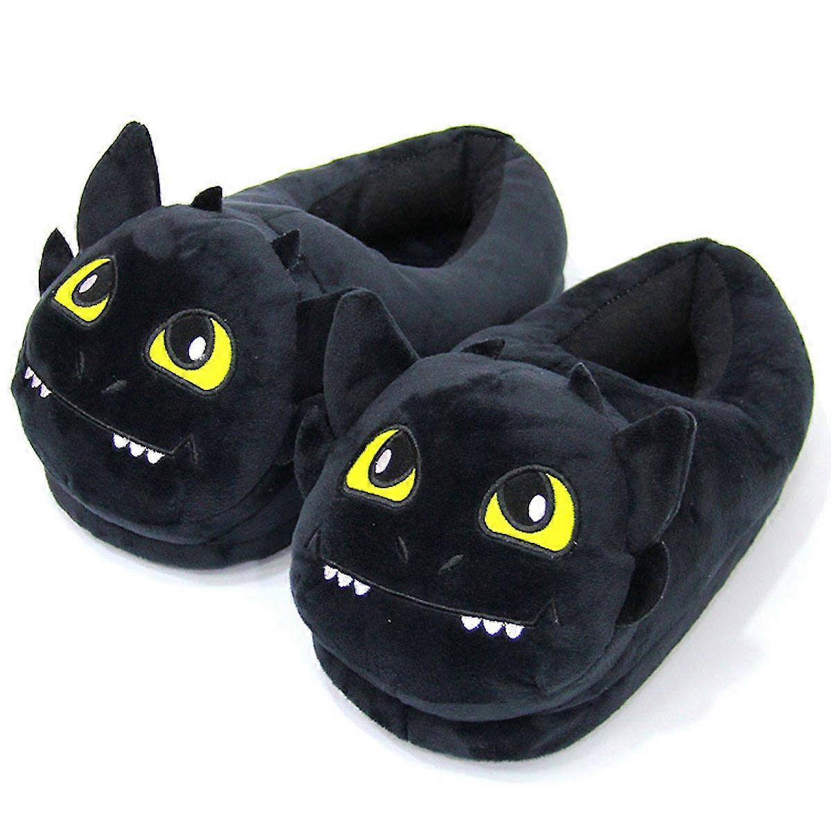 How to Train Your Dragons Toothless Slippers Anime Plush Slippers Home Cotton Shoes Warm Indoor House Slippers