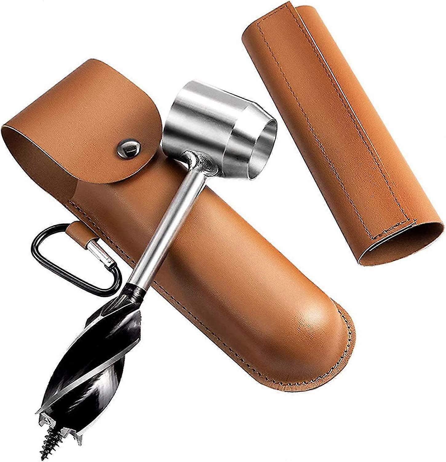 Manual Auger - Survival Tools For Bushcraft, Manual Wood Auger For Camping, Versatile Survival Gear For Jungle Explorer, Hole Drill For Wood.