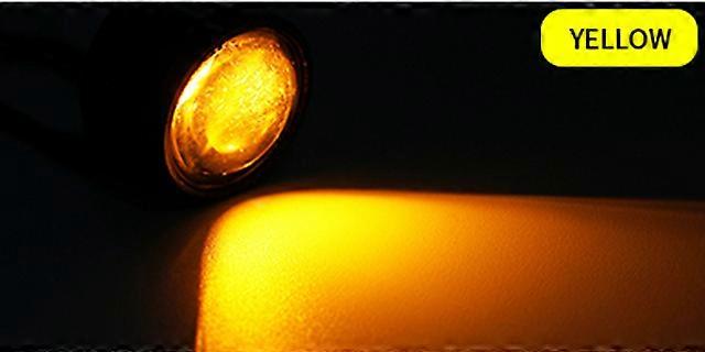 2PCS Motorcycle Lamp Daytime Running Light Eagle Eye LED Light Reverse Backup Strobe Flash Lamp Motorcycle Mirror Light 12V