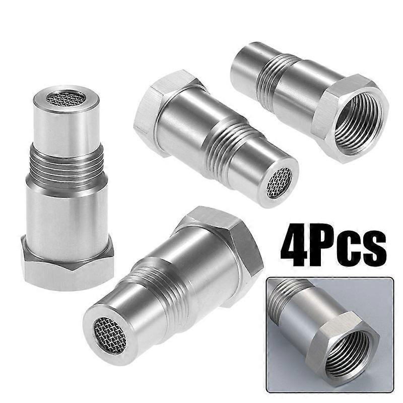 4PCS Car CEL Oxygen O2 Sensor Fix Check Engine Light Eliminator Adapter With Filter