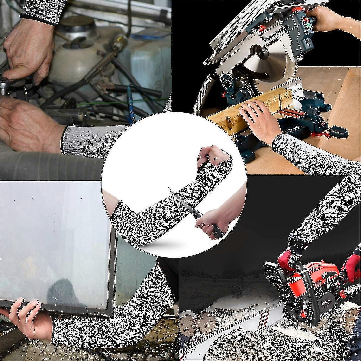 1 Pair Cut-proof Sleeve Cut-proof Arm Cover Heavy Duty Protective Sleeve Anti-bite Arm Guard