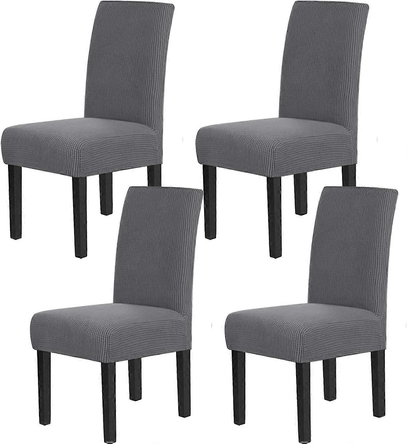 כיסויי כיסא לפינת אוכל כיסויי כסאות אוכל מתיחה כריות כיסא לכיסאות אוכל כיסויי כיסא רחיצים נשלפים סט של 2, מרווה