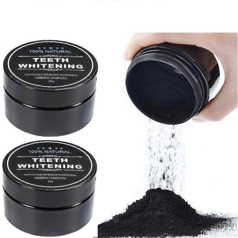 2 stuks totaal wit actieve kool tand en tandvlees poeder tanden bleken