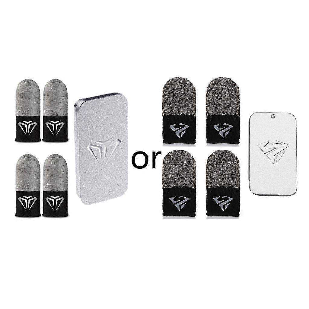 2 Pairs Screen Touch Mittens Sweatproof Finger Sleeve Mobile Controller Gloves