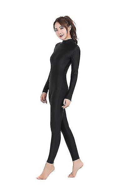 Kvinnor Turtle Neck Lång ärm, Ballet Dance Jumpsuits