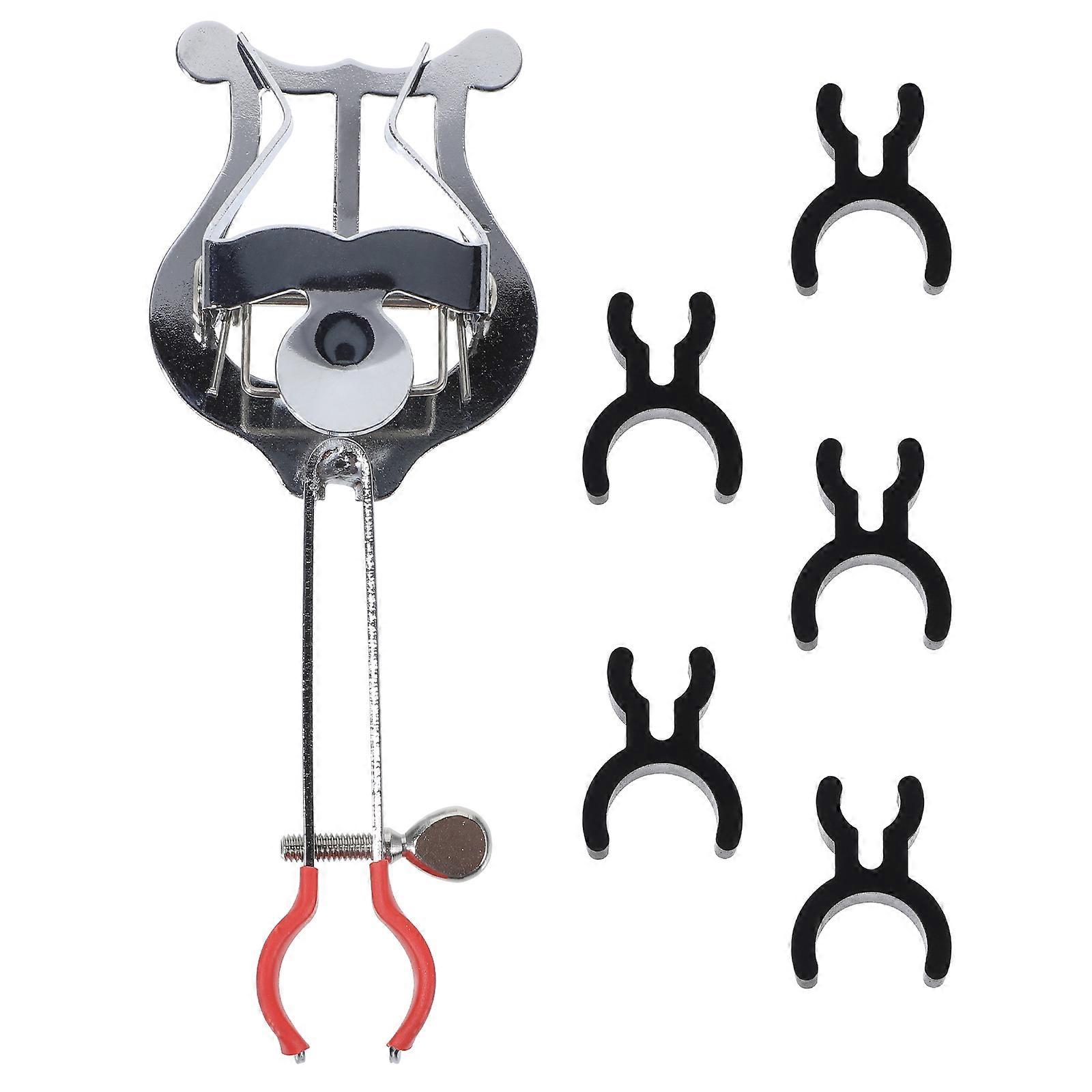 1 ensemble de trompette marche clamp-on lyre trompette partition clip support instrument de musique accessoire