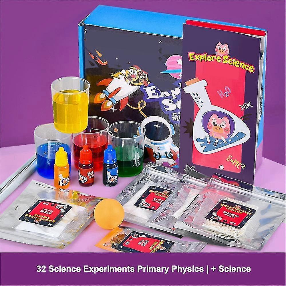 Expériences amusantes Kit scientifique Enfants Chimie et physique Jouets d’apprentissage Jouets de bricolage