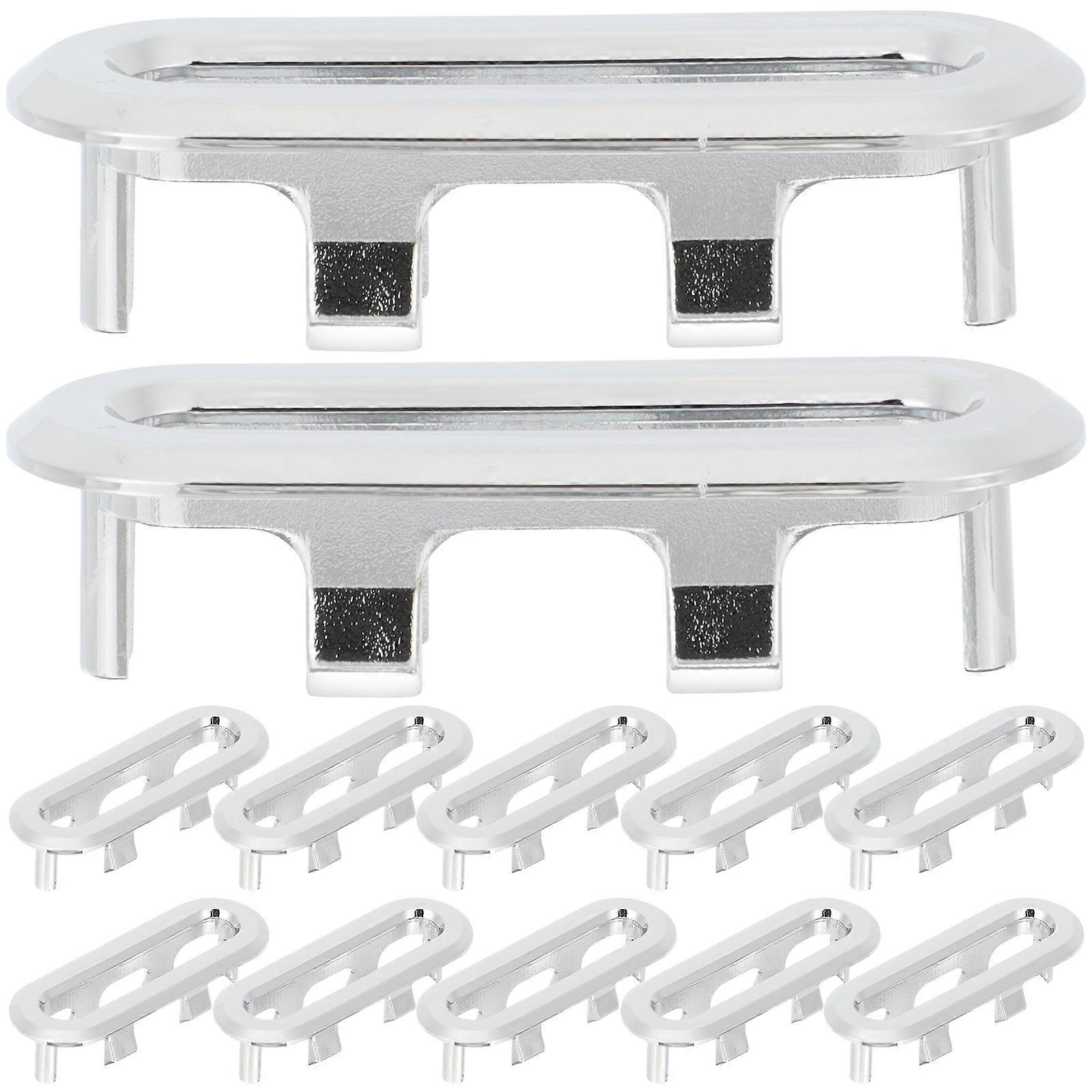 5pcs Bathroom Sink Overflow Caps Oval Overflow Drain Covers Oval Hole Covers