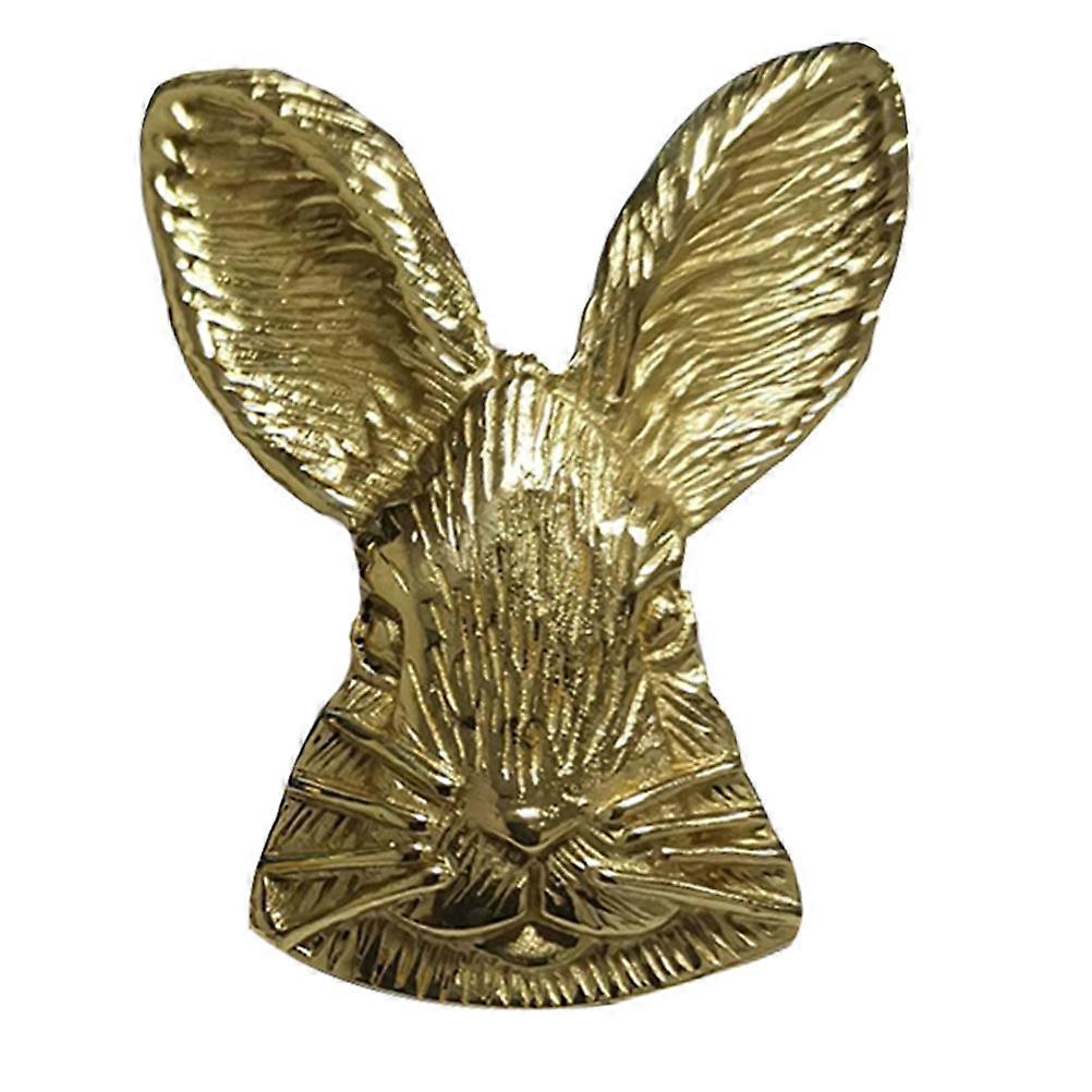 1Pc Household Drawer Handle Decorative Knob Rabbit Shaped Door Handle (Golden)