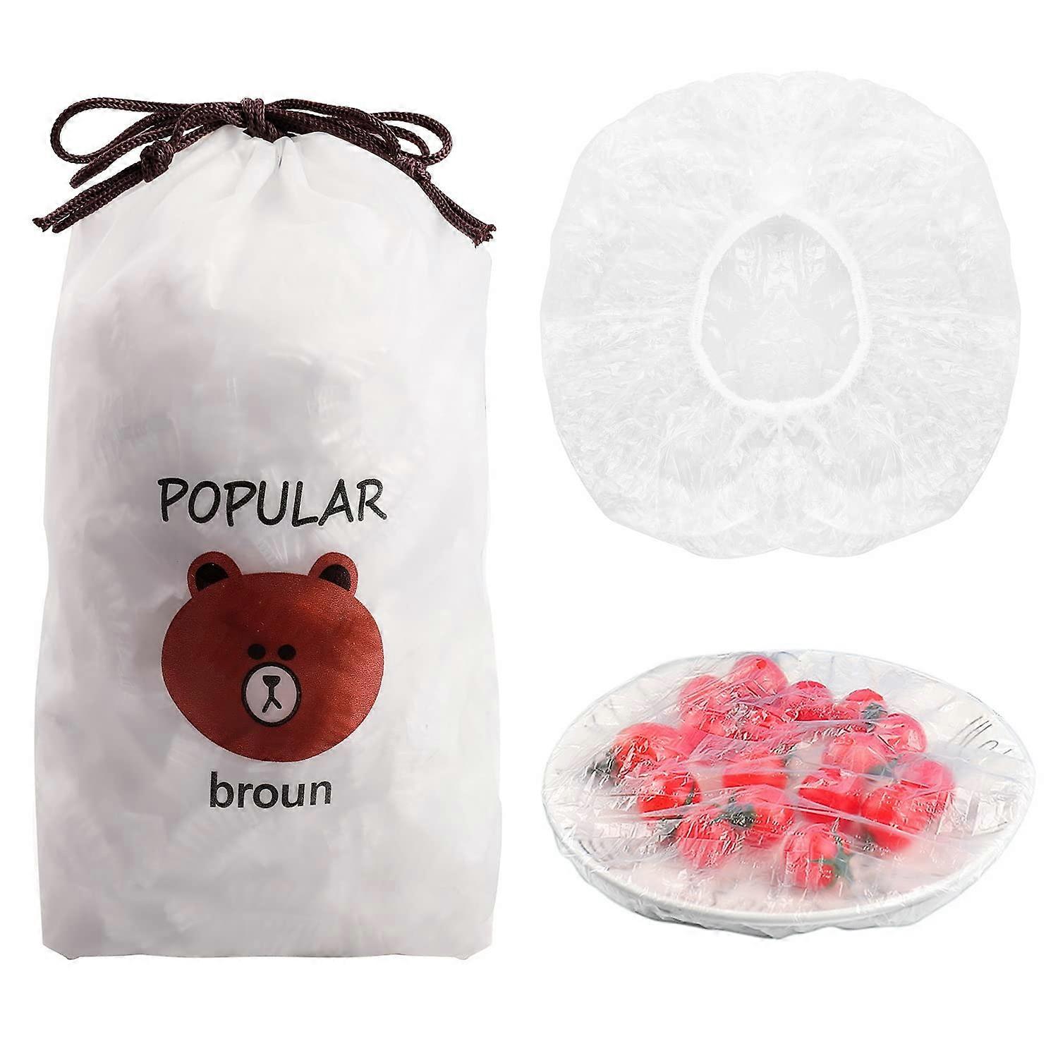 100 φρέσκες τσάντες διατήρησης τμχ, πλαστικές καλύμματα αποθήκευσης τροφίμων τσαντών φιλμ προσκόλλησης πλαστικά καλύμματα αποθήκευσης τροφίμων για τη συντήρηση φρούτων